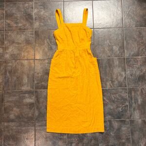 MADEWELL YELLOW COTTON DRESS SIZE 0